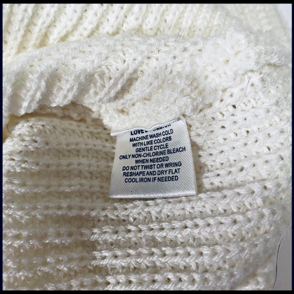 NWT LOVE BY DESIGN CREAM MOCK NECK SWEATER XL - Picture 12 of 13